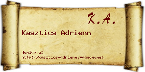 Kasztics Adrienn névjegykártya